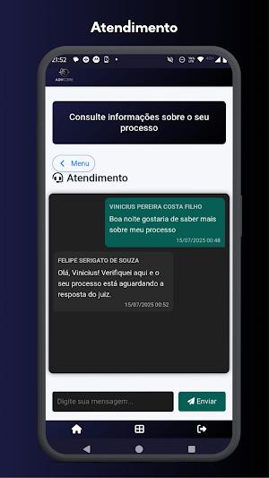 AdvCore - Portal do Cliente Screenshot 2