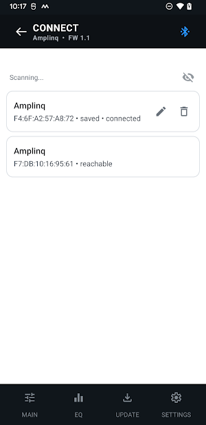 Amplinq amp interface with DSP Screenshot 3