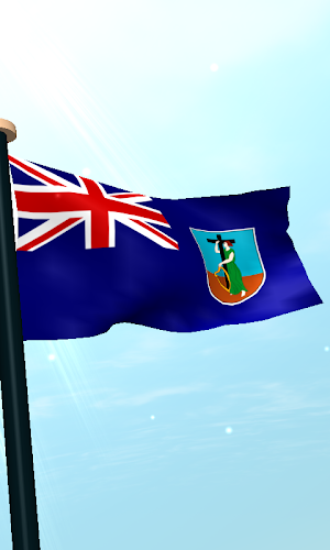 Montserrat Flag 3D Wallpaper Screenshot 3