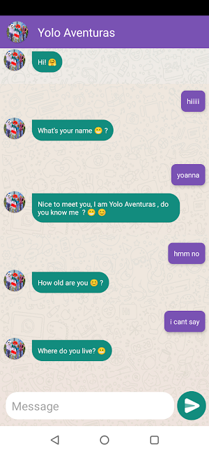 Yolo Aventuras Fake Call Chat Screenshot 3