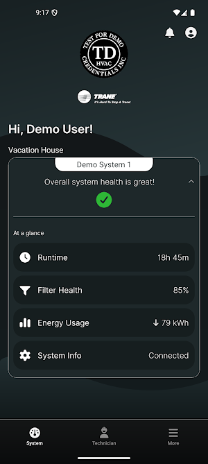 HVAC Performance Screenshot 0