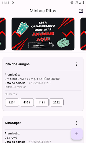 Minhas Rifas Screenshot 0