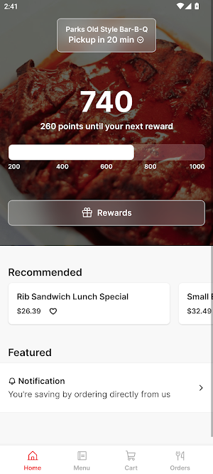 Parks Old Style Bar-B-Q Screenshot 0