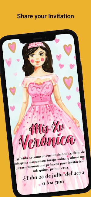 Quinceanera invitation Screenshot 3