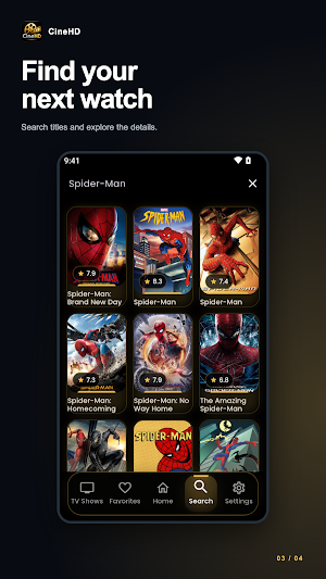 CineHD: Movies & TV Shows Screenshot 1