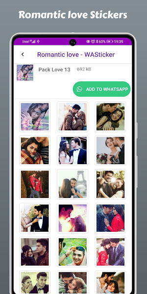 Romantic love - WASticker Screenshot 0