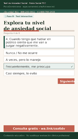 Fobia Social - Psicoeducación Screenshot 1