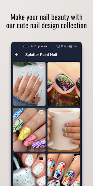 Splatter Paint Nail Art Design Screenshot 3