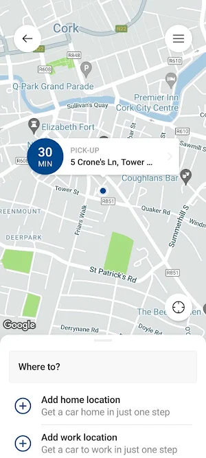 Cork Taxi Co Op Screenshot 1
