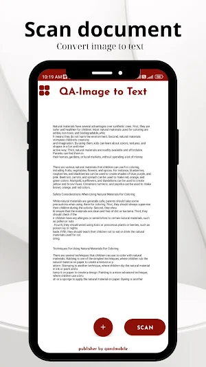 QA: Image to Text converter Screenshot 1