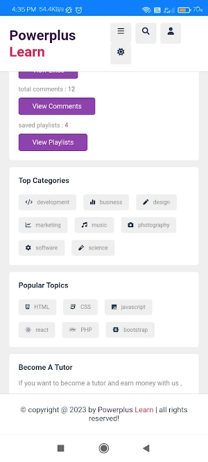 PowerPlus Learn : Learn Coding Screenshot 3