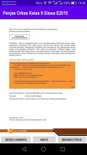 Penjas Orkes Kelas 9 Siswa E2015 Screenshot 1