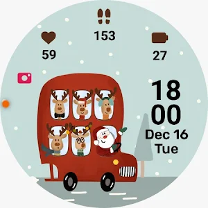 Christmas Animated Watch Face Screenshot 3