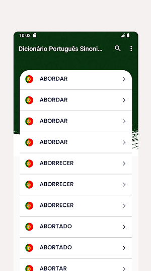 Dicionário Português Sinonimos Screenshot 1