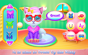 Cute Kitty Caring and Dressup Screenshot 1