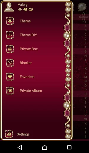 Virgin Mary Crimson Go SMS Theme Screenshot 1