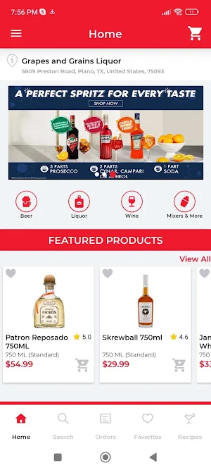 Grapes and Grains Liquor Screenshot 0