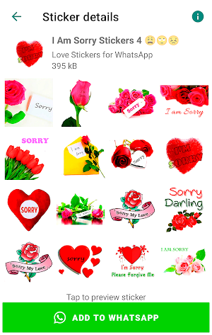 Sorry Stickers for WhatsApp Screenshot 3