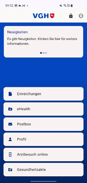 VGH Gesundheit Screenshot 1