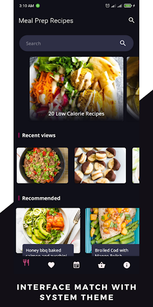 Meal Prep: Healthy Recipes cooking free app Screenshot 1