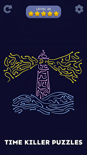 Flow Out: Color Escape Puzzle Screenshot 1