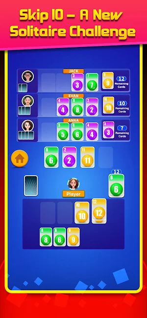 Skip 10 solitaire classic game Screenshot 0