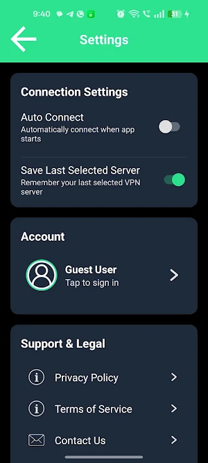 Velio VPN – Secure VPN Proxy Screenshot 2