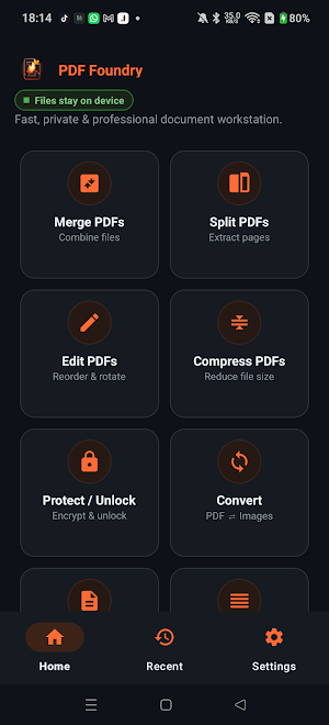 PDF Foundry: Edit, Sign, Merge Screenshot 0