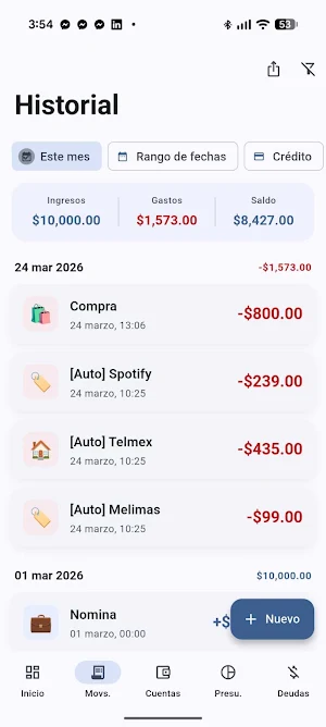 Novum Finanzas Screenshot 2