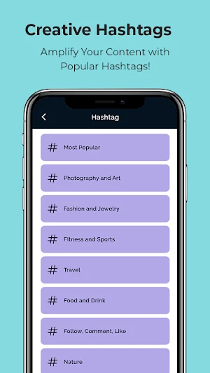 Hashtag generator, Captions Screenshot 3