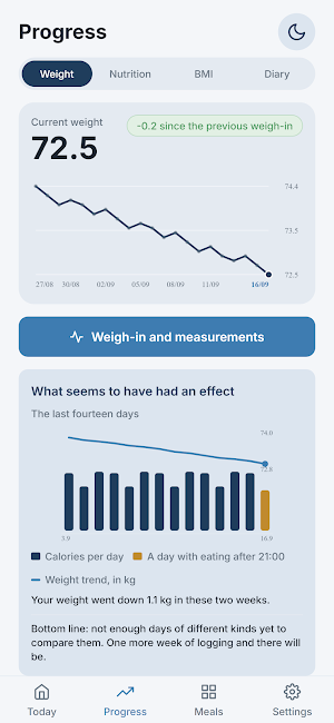 Balanza: photo calorie counter Screenshot 2