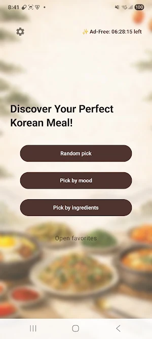 Korean Food Picker: Recipes Screenshot 0