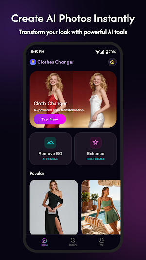AI Clothes Changer: RevealX Screenshot 0