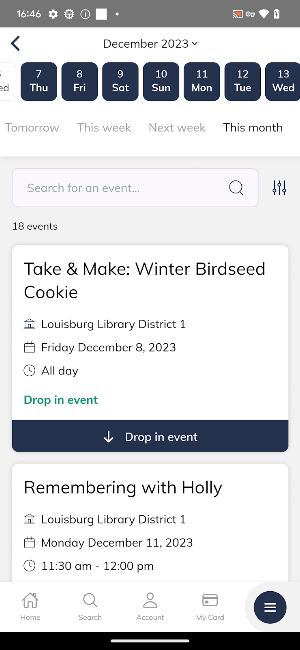 Louisburg Library App Screenshot 1