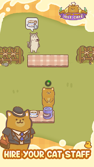 Kitten Paws: Idle Cafe Screenshot 0