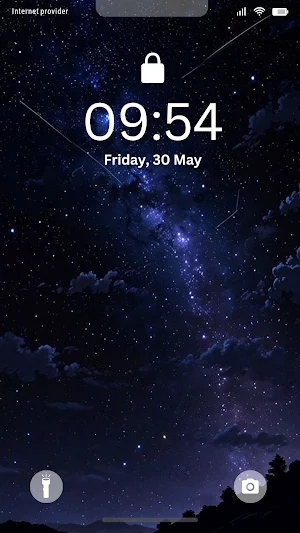 Night Sky & Stars Wallpaper Screenshot 1