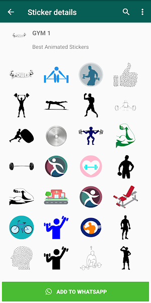 Gym Stickers for Whatsapp Screenshot 3