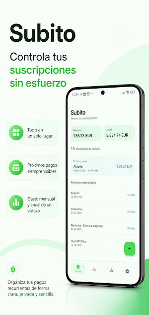 Subito: Control Suscripciones Screenshot 1