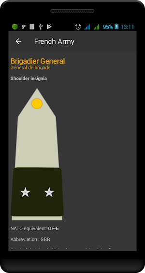 Military ranks of France Screenshot 3