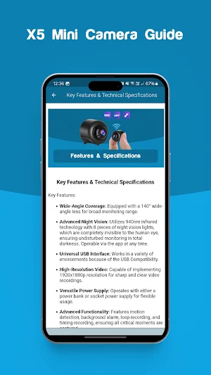 X5 Mini Camera Guide Screenshot 3