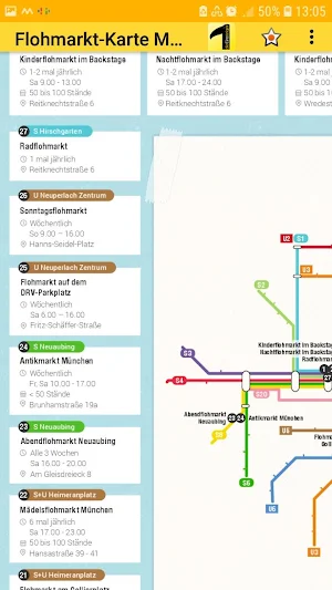 flea market map Munich Screenshot 3