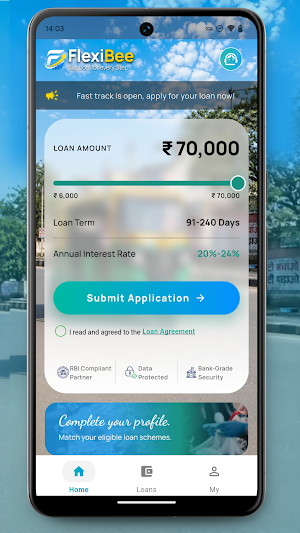 FlexiBee : Secure Data Loan Screenshot 1