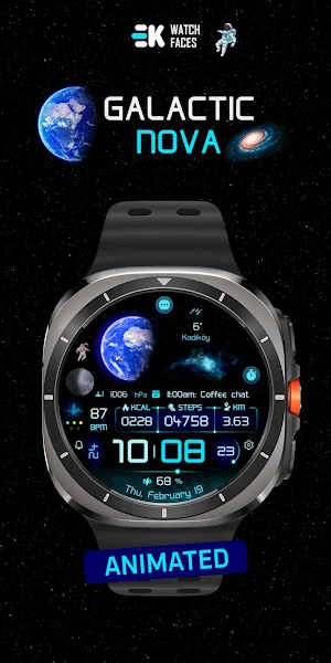 Galactic Nova  - Watch Face Screenshot 0