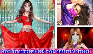 Beautiful Belly Dancer Girl Salon : Dressup Games Screenshot 3