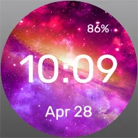 Neon Galaxy - Watch Face