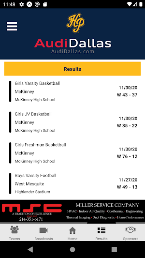 Highland Park Scots Athletics Screenshot 2