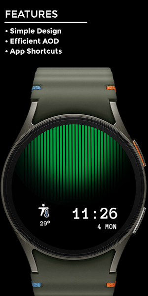 Night 05D - Digital Watch Face Screenshot 1