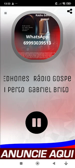 Rádio Gospel Edhones Screenshot 3
