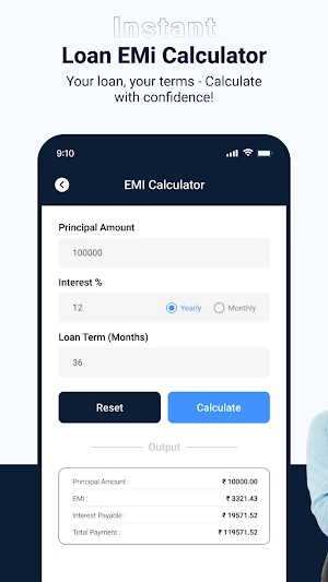 Instant Loan EMI Calculator Screenshot 1