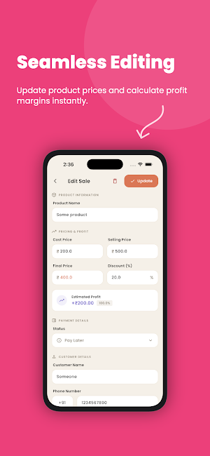 Salescheck - Sales Tracker Screenshot 2